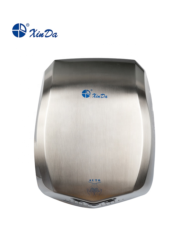 Коммерческая автоматическая сенсорная сушилка для рук для домашнего туалета в гостинице с настенным креплением 