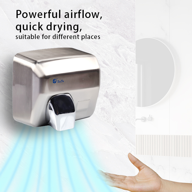 Автоматическая сушилка для рук из нержавеющей стали, настенная для туалета